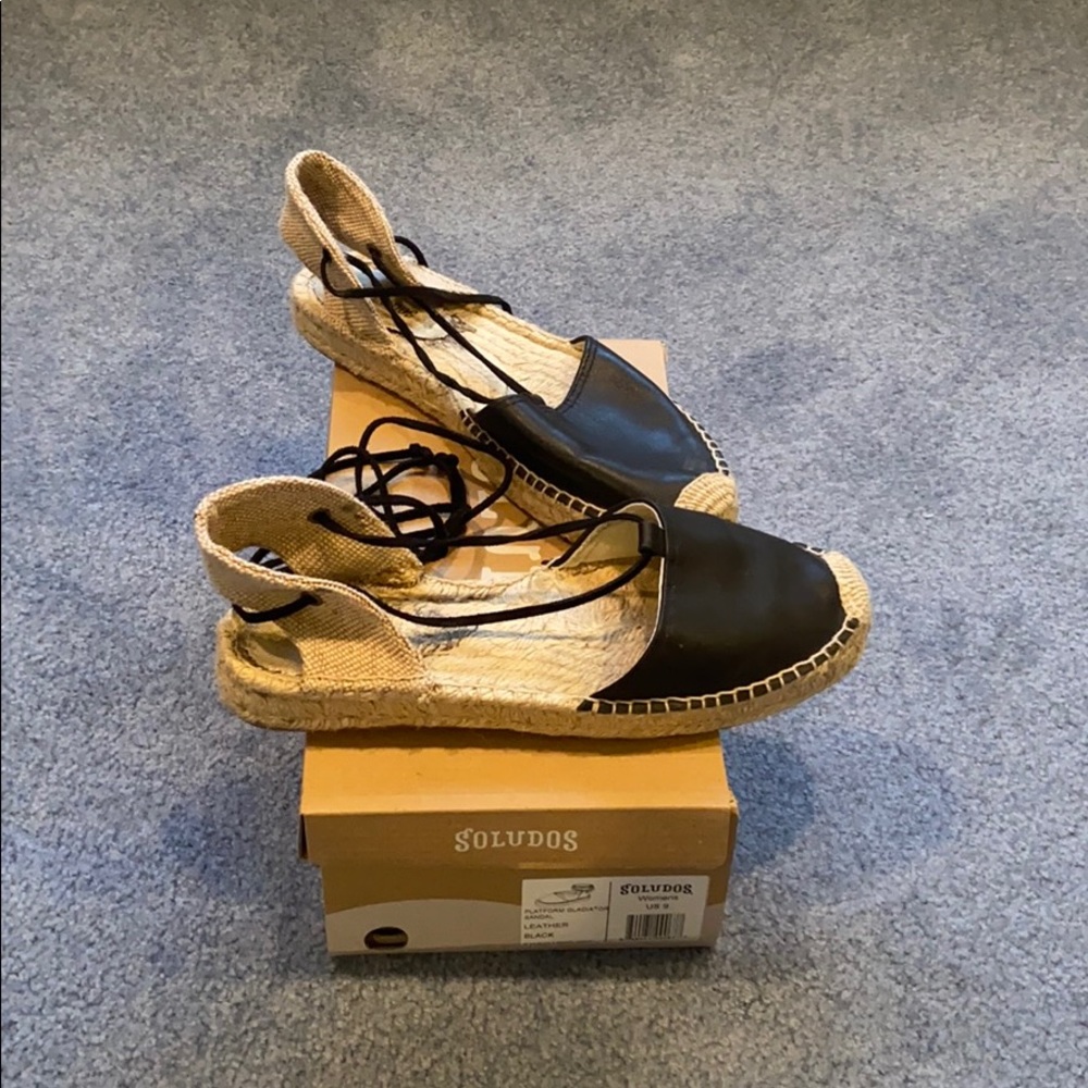 Soludos platform gladiator sandal